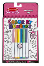 Melissa & Doug Melissa & Doug On the Go Color by Number - Unicorns, Ballet, Kittens