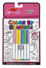 Melissa & Doug Melissa & Doug On the Go Color by Number - Unicorns, Ballet, Kittens