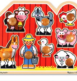 Melissa & Doug Melissa & Doug Farm Friends Large Peg Puzzle