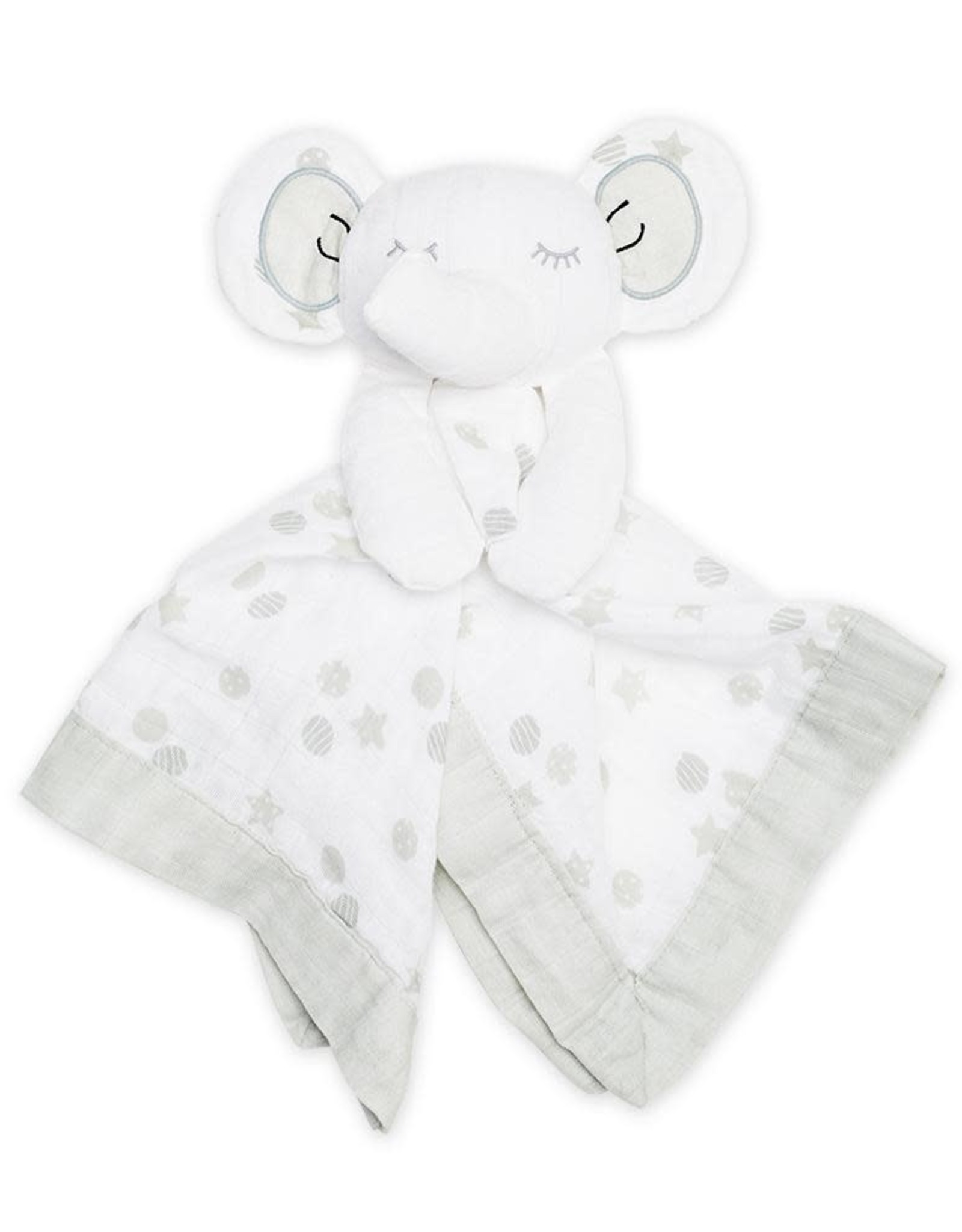 Lulujo Lulujo Muslin Cotton Lovie - Elephant