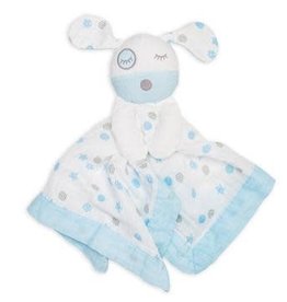 Lulujo Lulujo Muslin Cotton Lovie - Blue Puppy