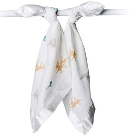 Lulujo Lulujo Muslin Cotton Security Blankets - Little Fawn