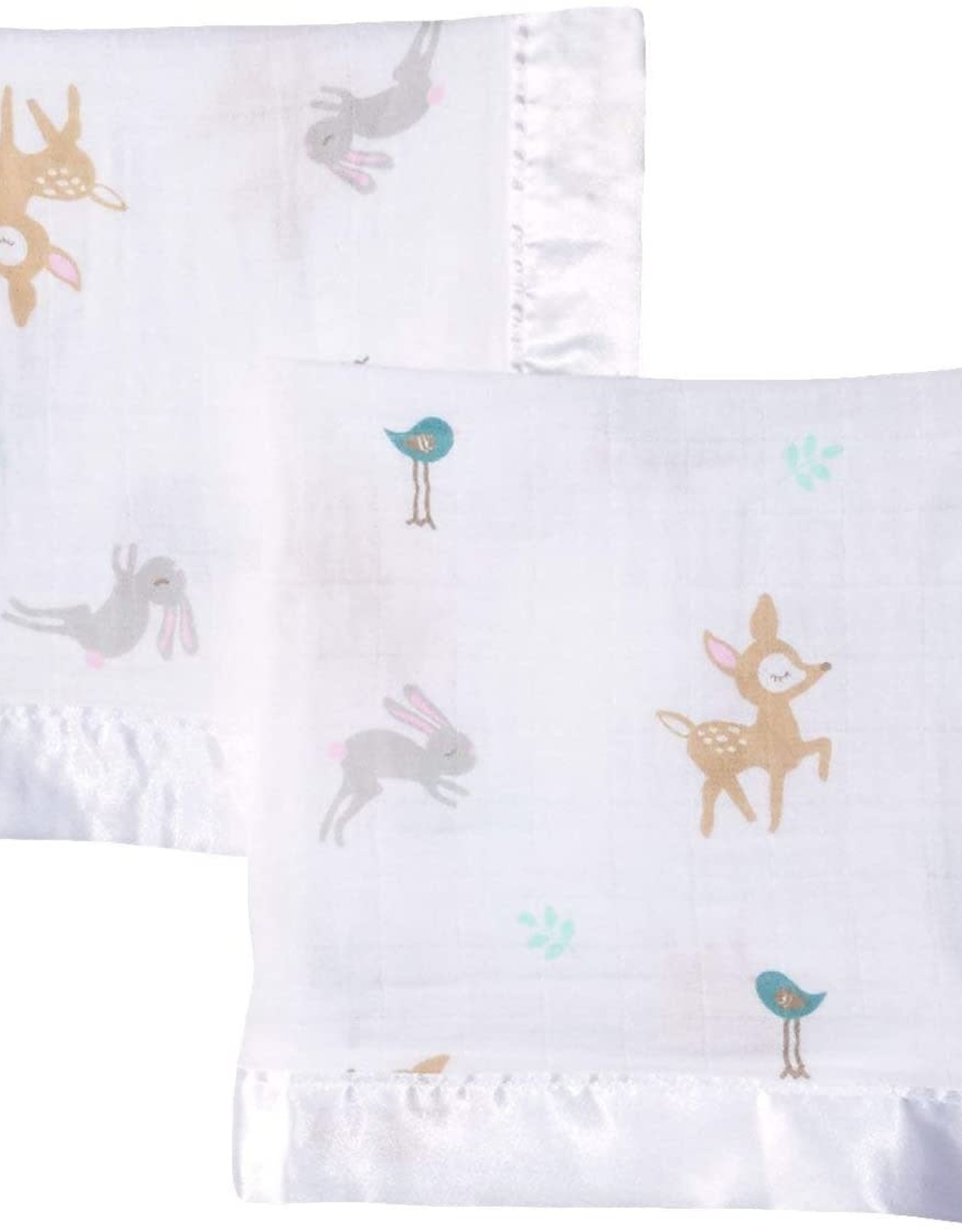 Lulujo Lulujo Muslin Cotton Security Blankets - Little Fawn