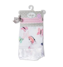 Lulujo Lulujo Muslin Cotton Security Blankets - Butterfly