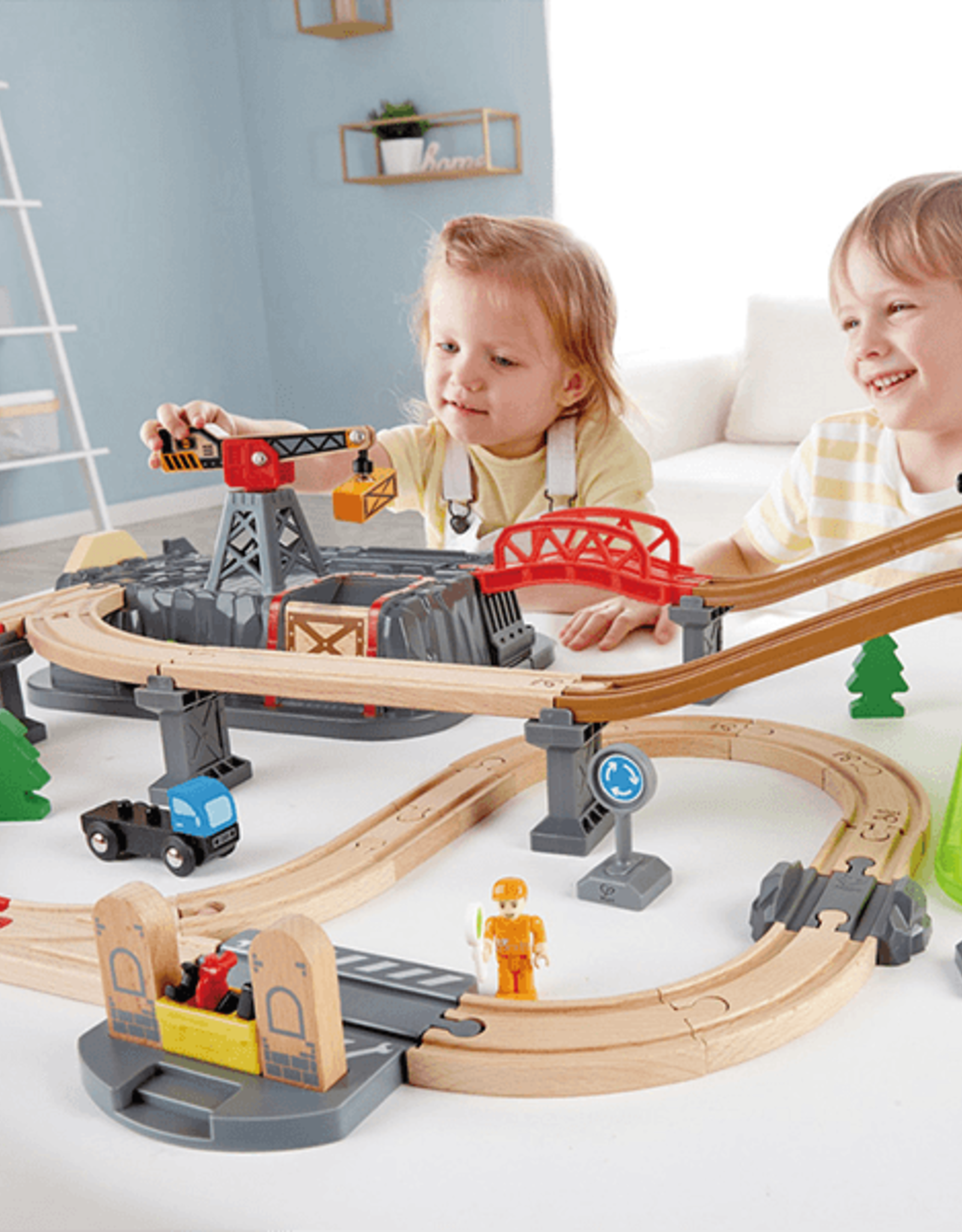 hape railway set