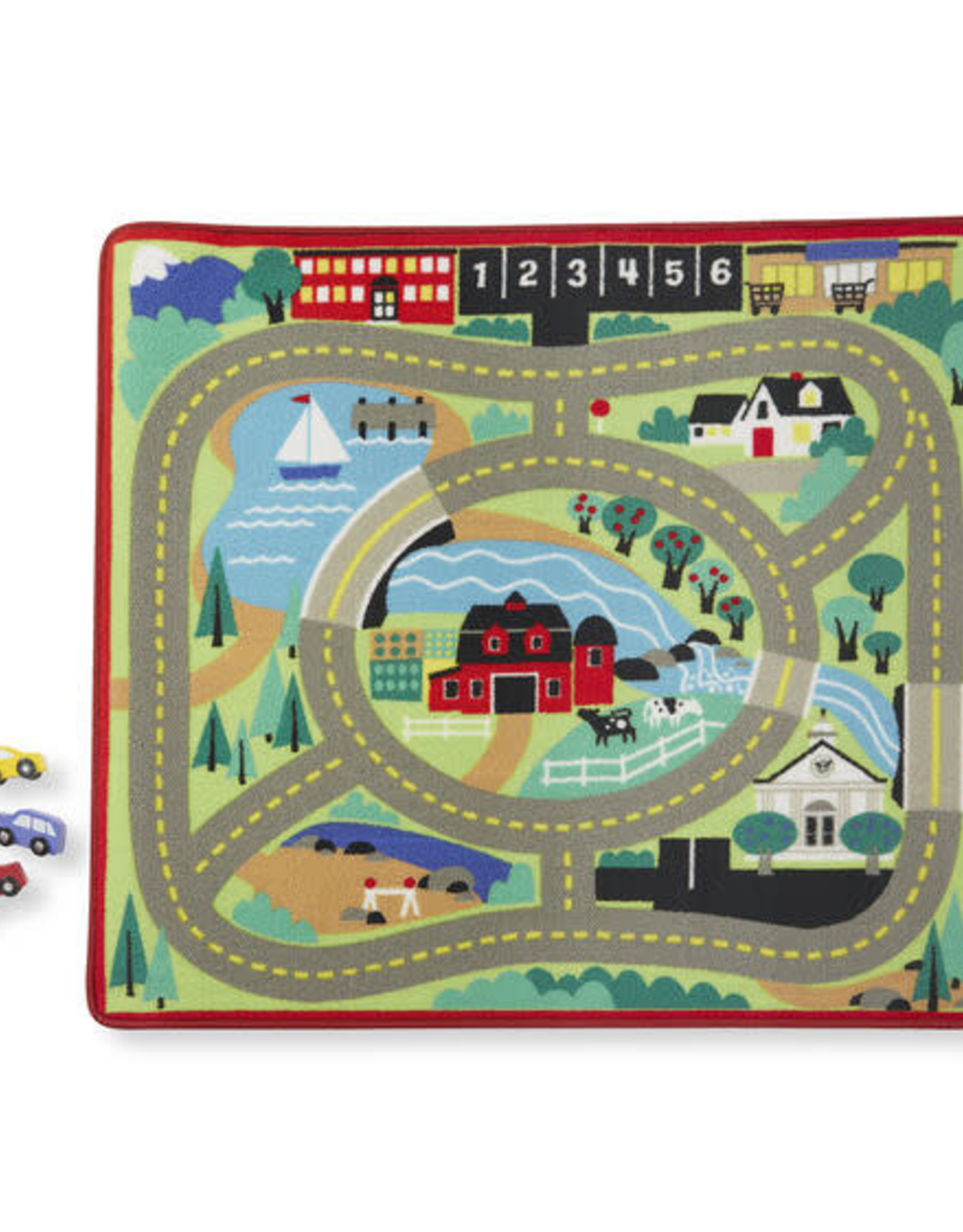Melissa & Doug Melissa & Doug  Round the Town Road Rug