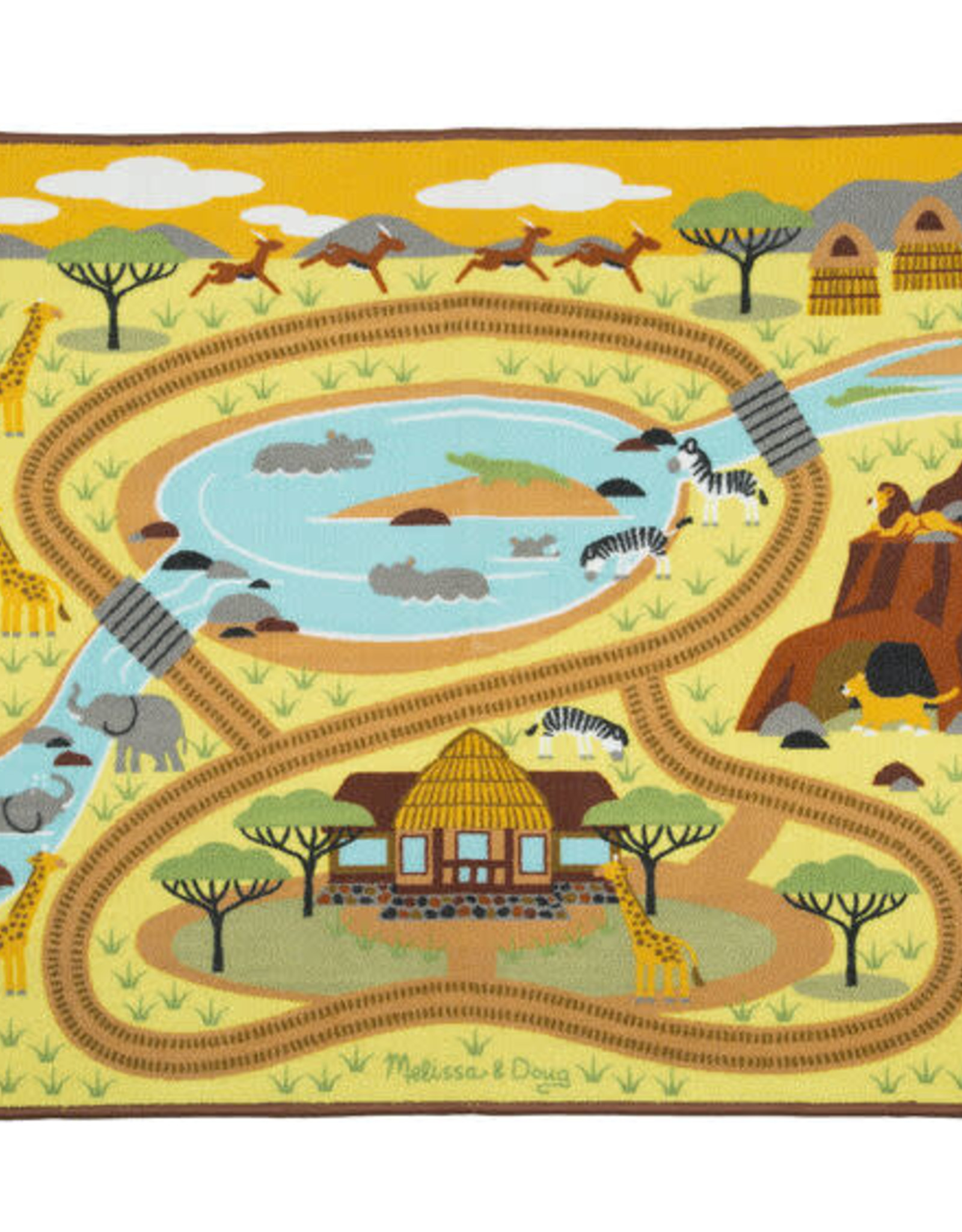 Melissa & Doug Melissa & Doug  Round the Savannah Safari Rug