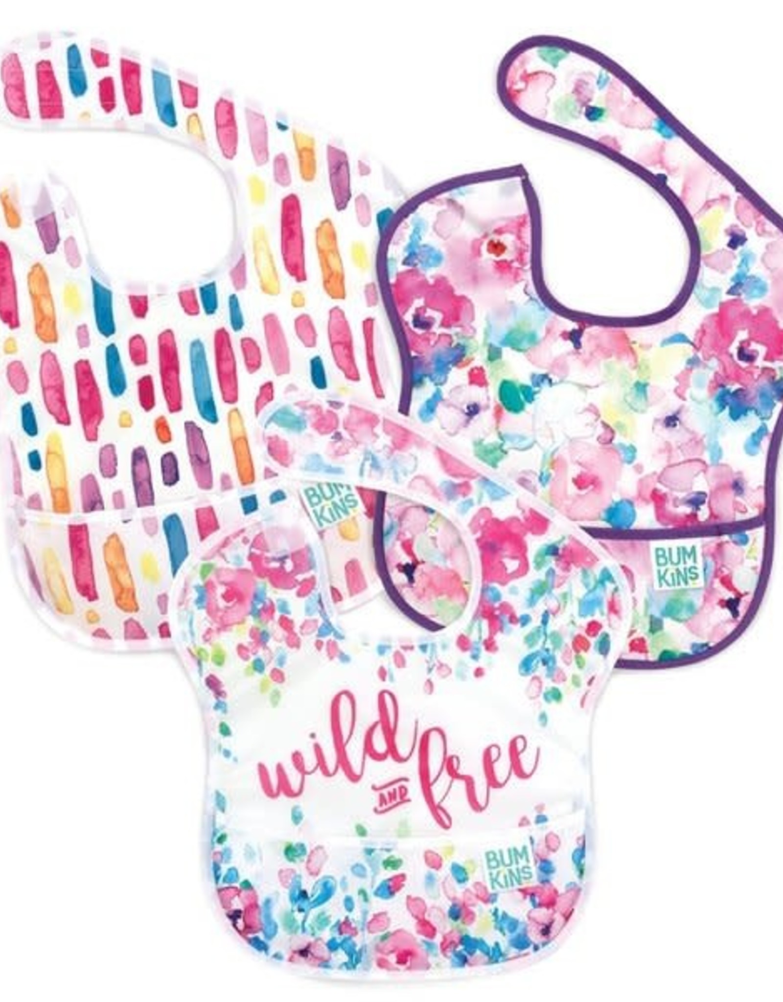 Bumkins Bumkins Super Bib 3 Pack - Wild & Free