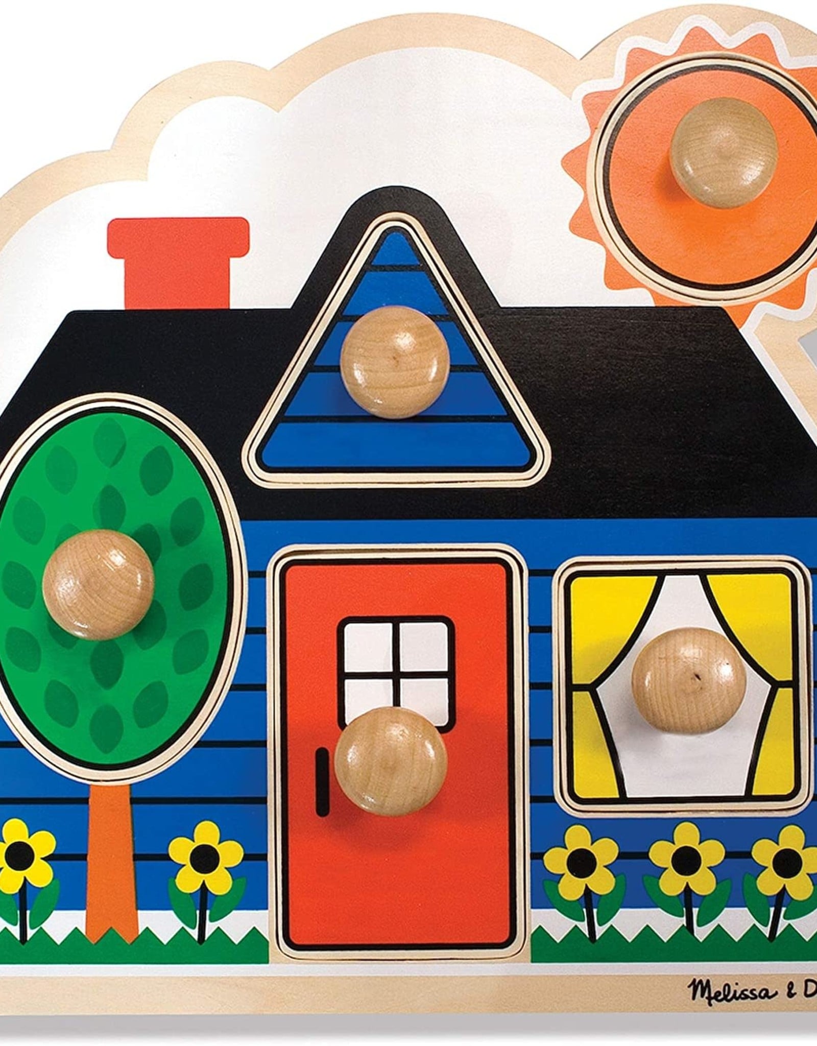 Melissa & Doug Melissa & Doug First Shapes Large Peg Puzzle