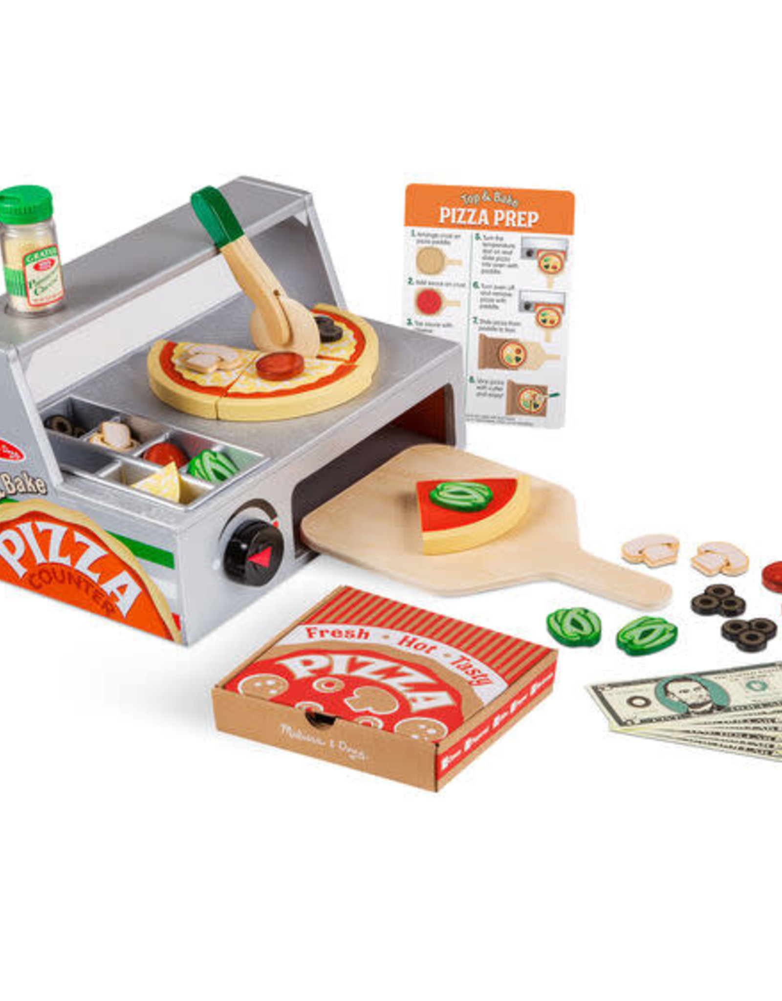 Melissa & Doug Melissa & Doug Top & Bake Pizza Counter Play Set