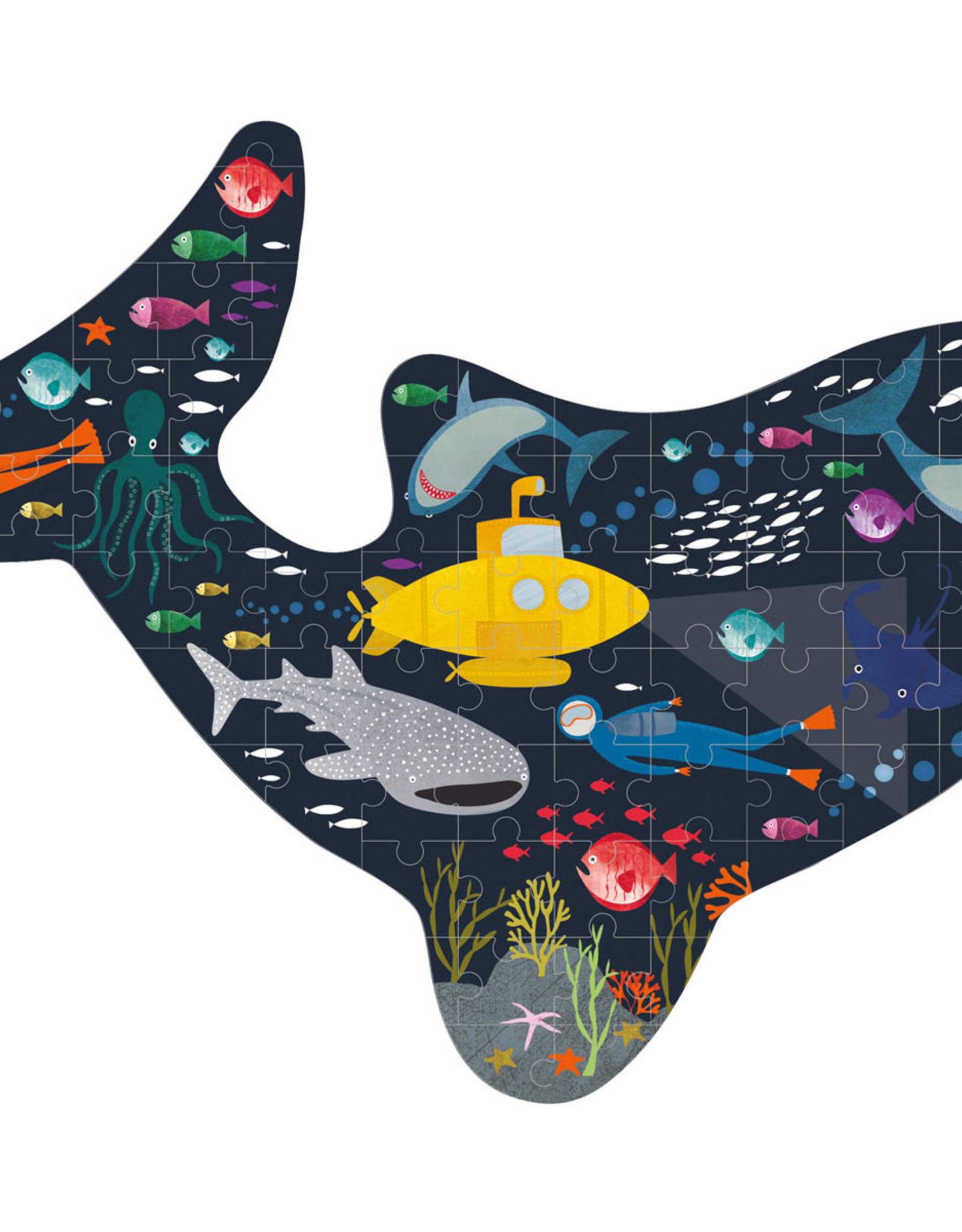 Floss & Rock Floss & Rock Deep Sea Shark Shaped Jigsaw Puzzle