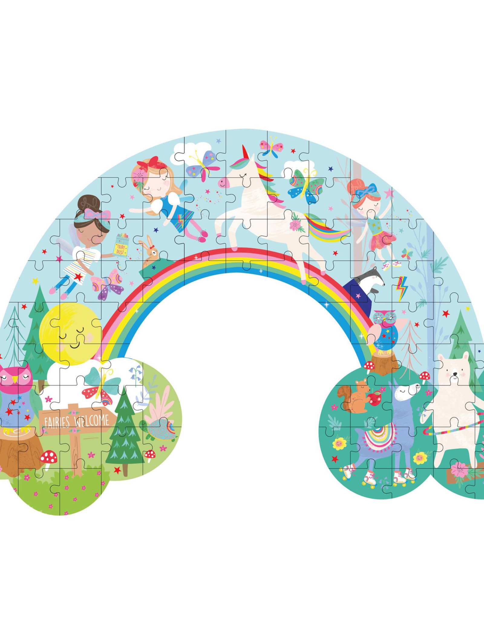 Floss & Rock Floss & Rock Rainbow Fairy Rainbow Shaped Jigsaw Puzzle