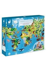 Janod Janod 3D Educational Puzzle: Endangered Animals 200pcs
