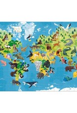 Janod Janod 3D Educational Puzzle: Endangered Animals 200pcs
