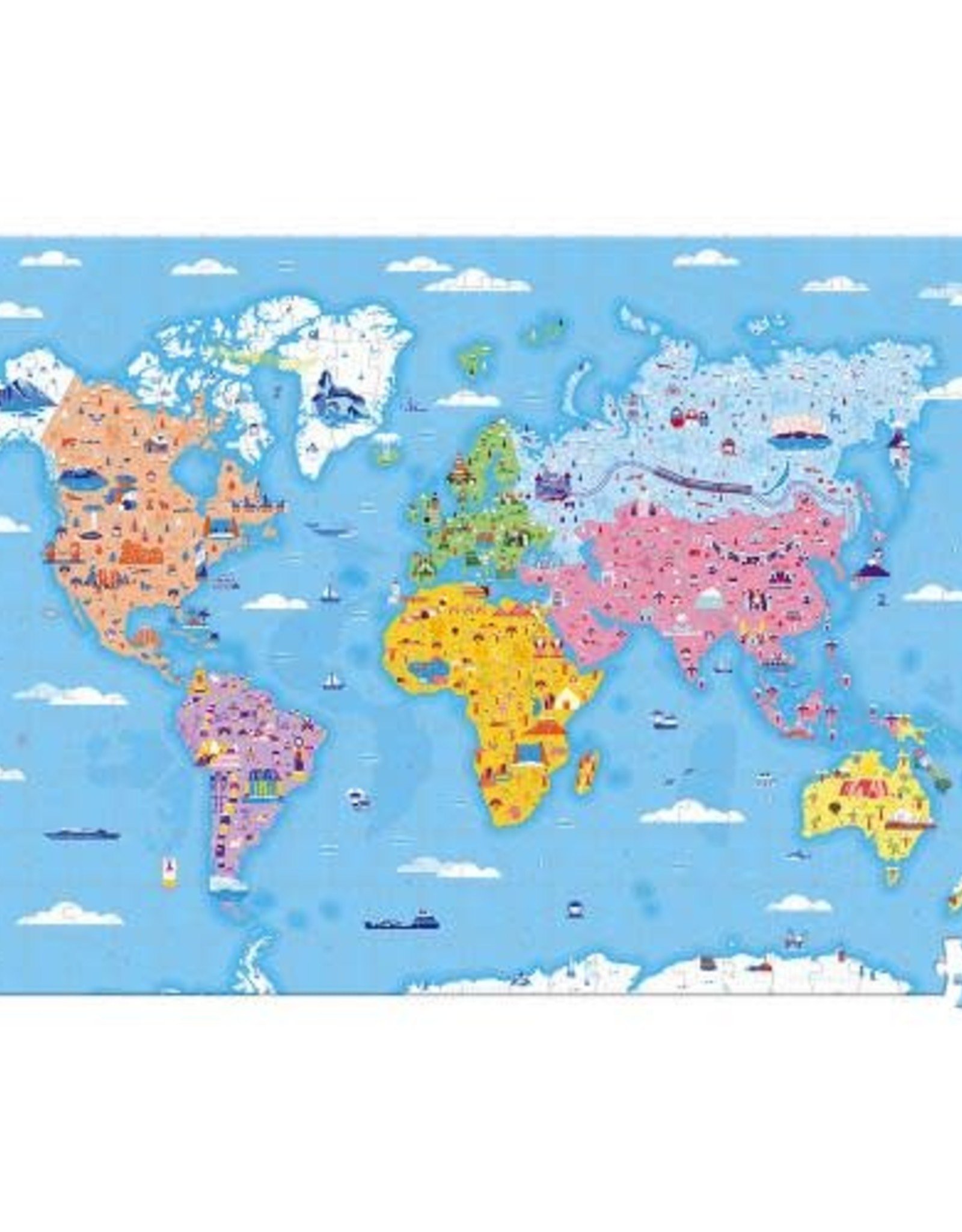 Janod Janod 3D Educational Puzzle: World Curiosities 350pcs