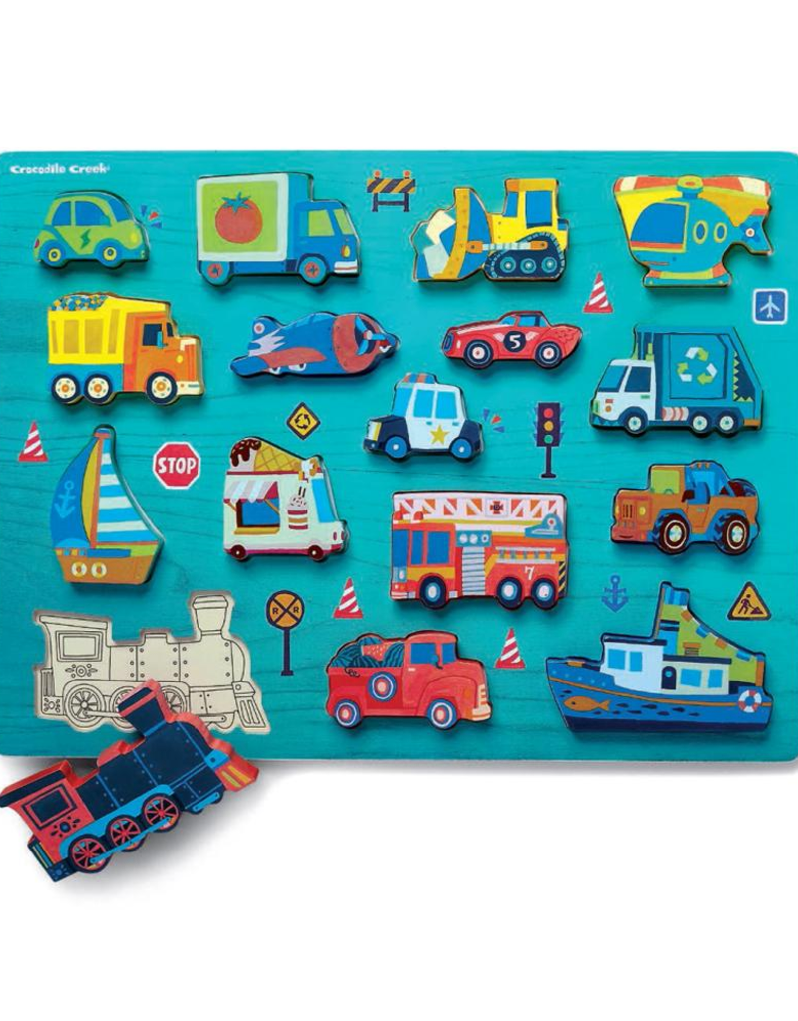 Crocodile Creek Crocodile Creek Let's Play 16 pc Puzzle - Things That Go
