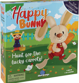 Blue Orange Happy Bunny