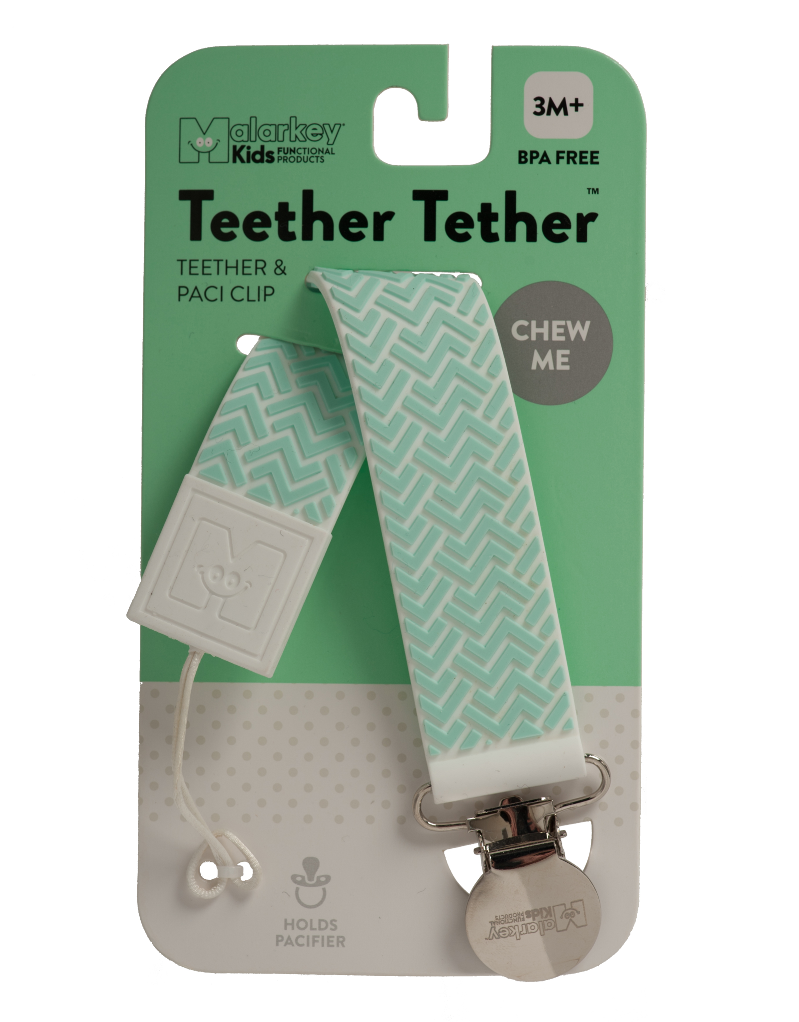 Malarkey Kids Malarkey Kids Teether Tether - ZigZag Green