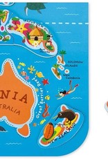 Janod Magnetic World Map Puzzle