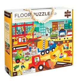 Petit Collage Construction Site Floor Puzzle - 24 pieces