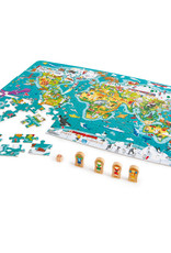 Hape Toys Hape 2-in-1 World Tour Puzzle and Game