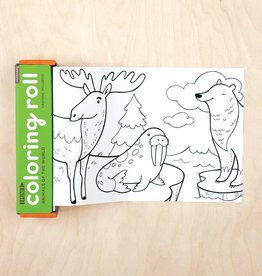Mudpuppy Mini Coloring Roll - Animals of the World