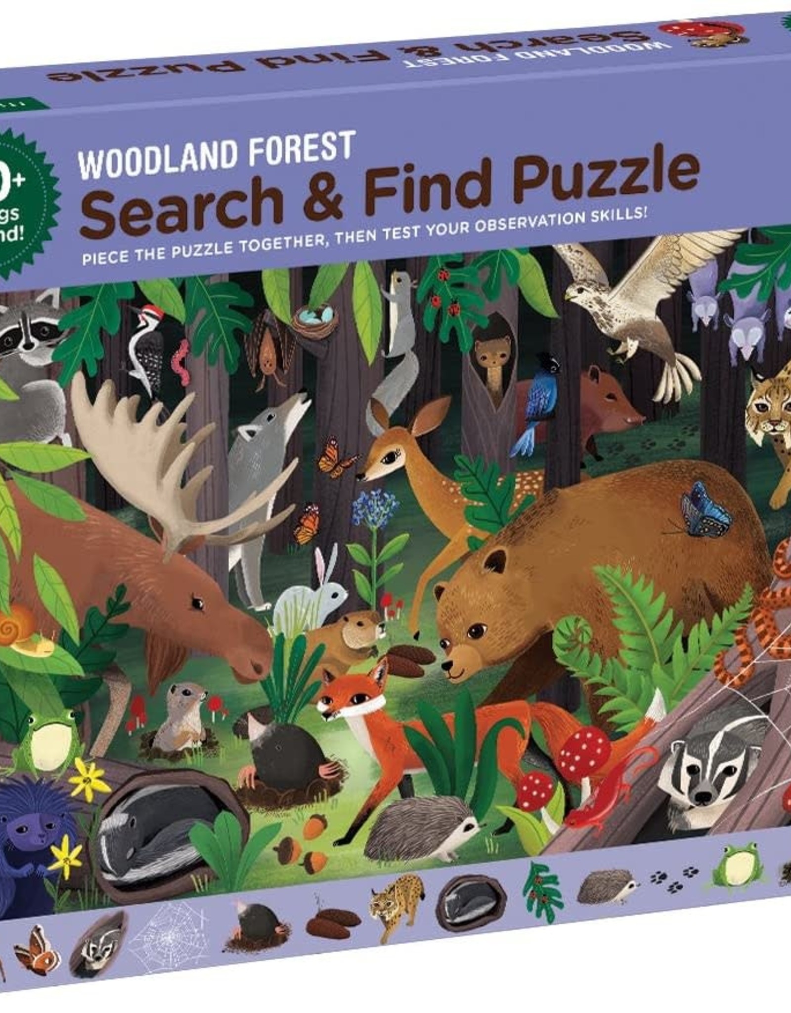 Mudpuppy Search & Find Puzzle - Woodland