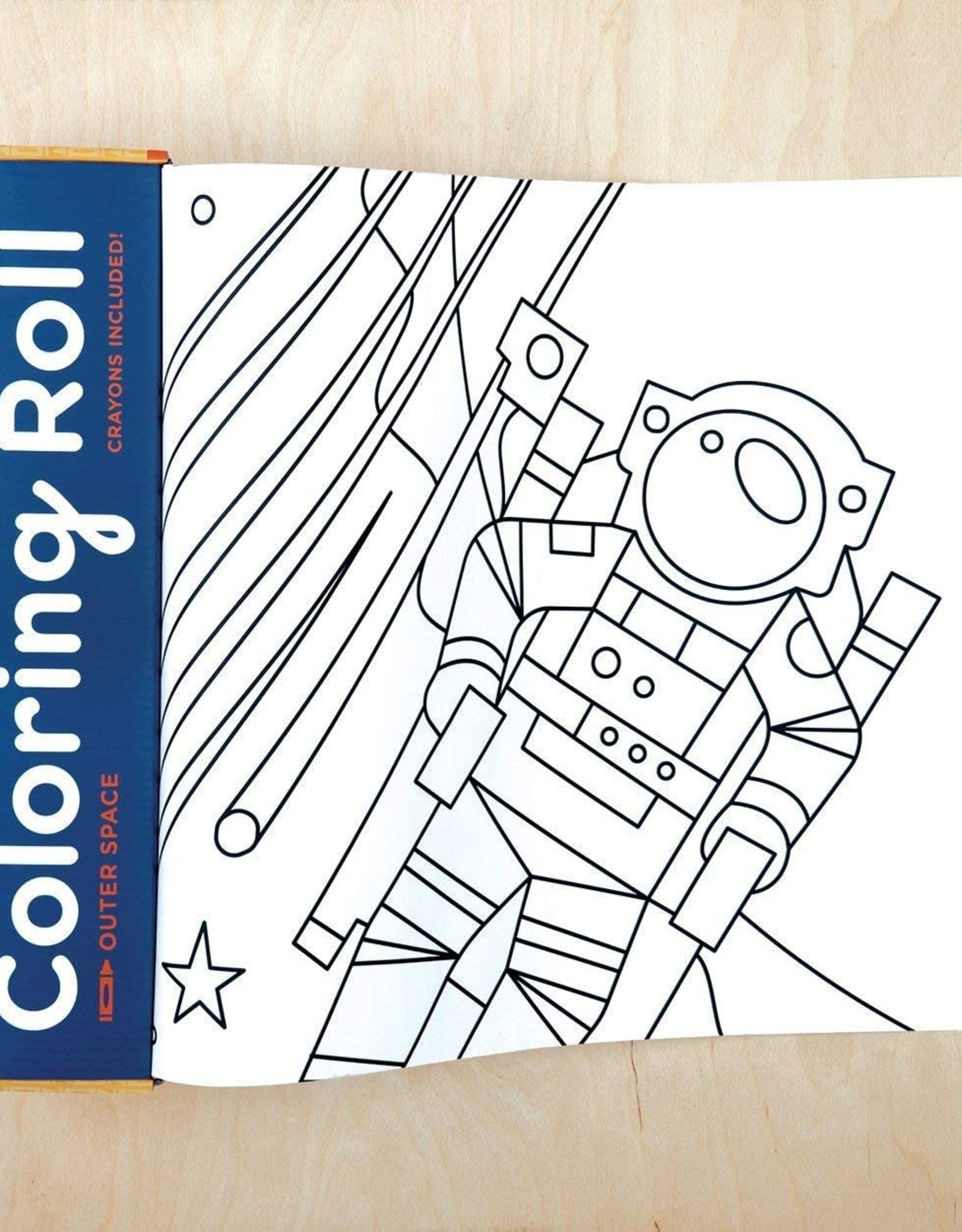 Mudpuppy Coloring Roll - Outer Space