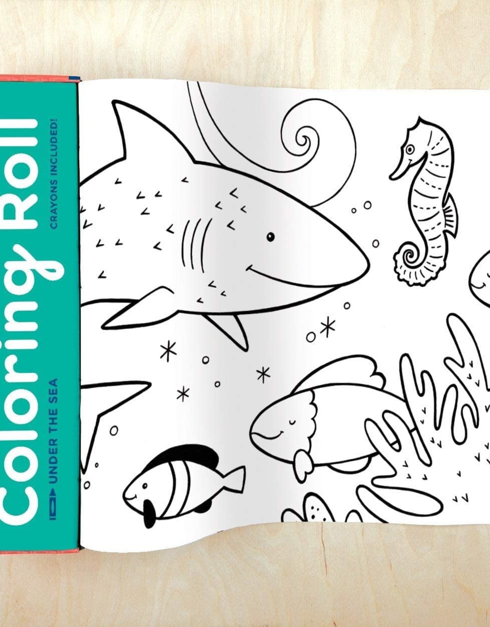 Mudpuppy Coloring Roll - Under the Sea