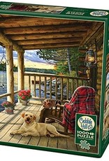 Cobble Hill Puzzles Cabin Porch - 1000 pc Puzzle