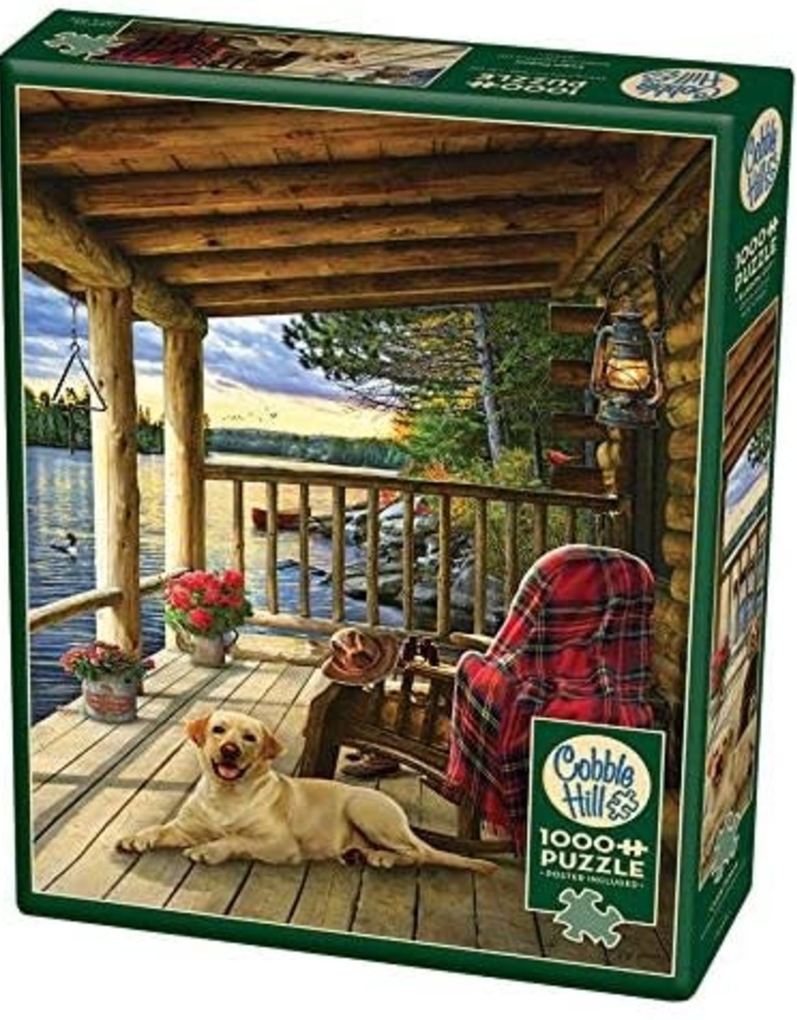 Cobble Hill Puzzles Cabin Porch - 1000 Piece Puzzle