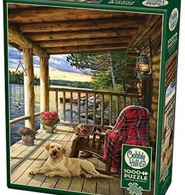 Cobble Hill Puzzles Cabin Porch - 1000 pc Puzzle