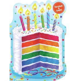 Peaceable Kingdom Rainbow Cake Scratch & Sniff Card