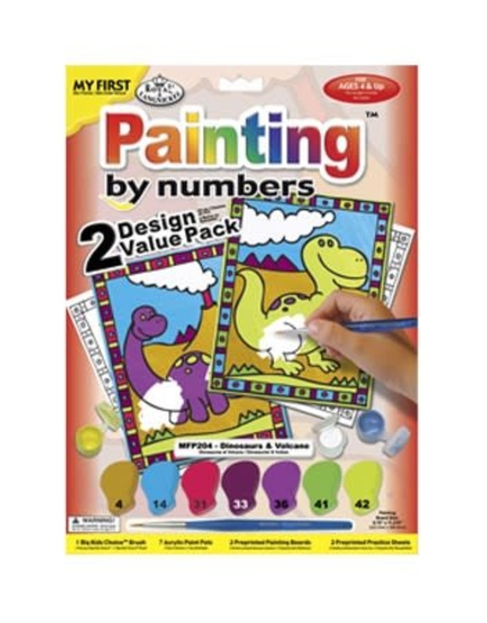 Royal & Langnickel My First Paint by Number - Dinosaurs & Volcano