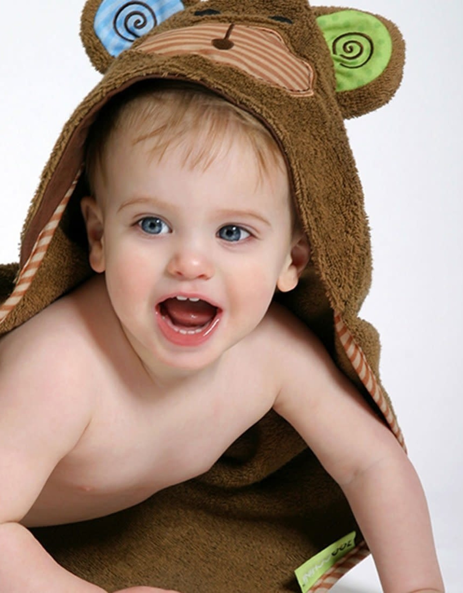 Zoocchini Baby Hooded Towel - Monkey