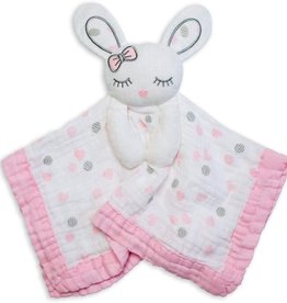 Lulujo Lulujo Muslin Cotton Lovie - Bunny