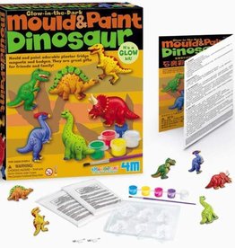 4M Glow in the Dark Dinosaur Mould & Paint Kit