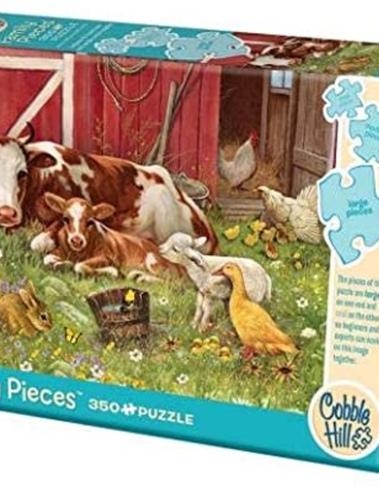 Cobble Hill Puzzles Barnyard Babies - 350 piece Family Puzzle