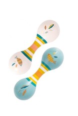 Moulin Roty Double Maracas - Sky Blue