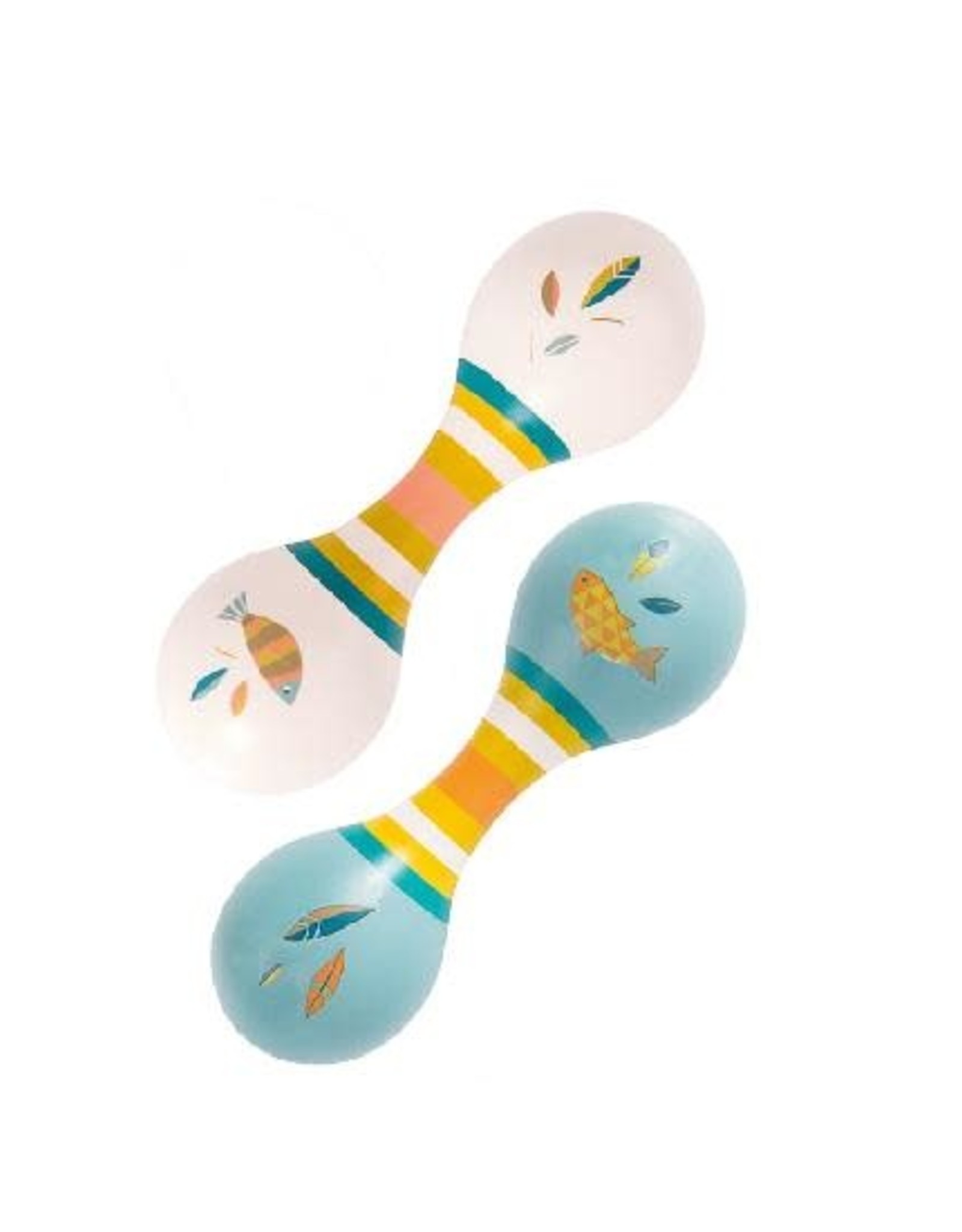 Moulin Roty Double Maracas - Sky Blue