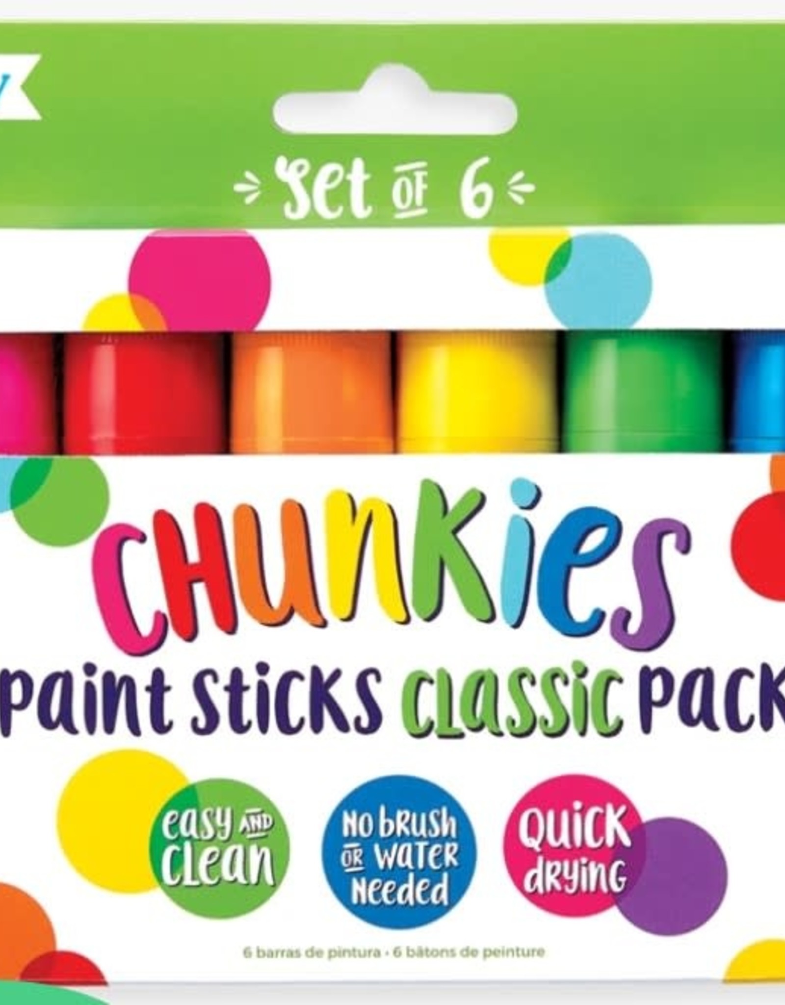 Ooly Chunkies Paint Sticks - Set of 6