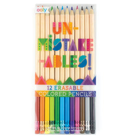 Ooly UnMistakeAbles Erasable Colored Pencils - Set of 12