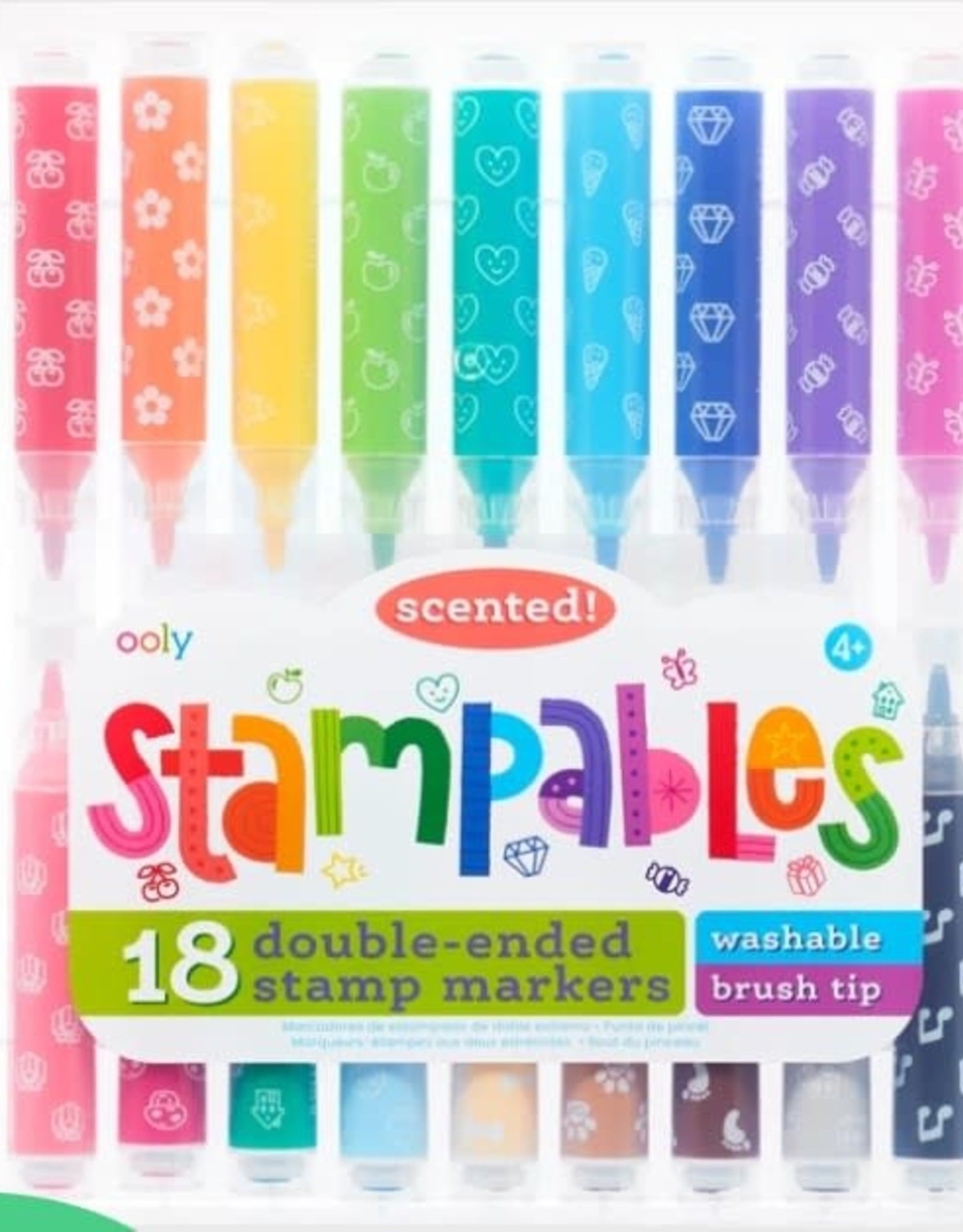 Ooly Stampables Double Ended Scented Markers - Set of 18