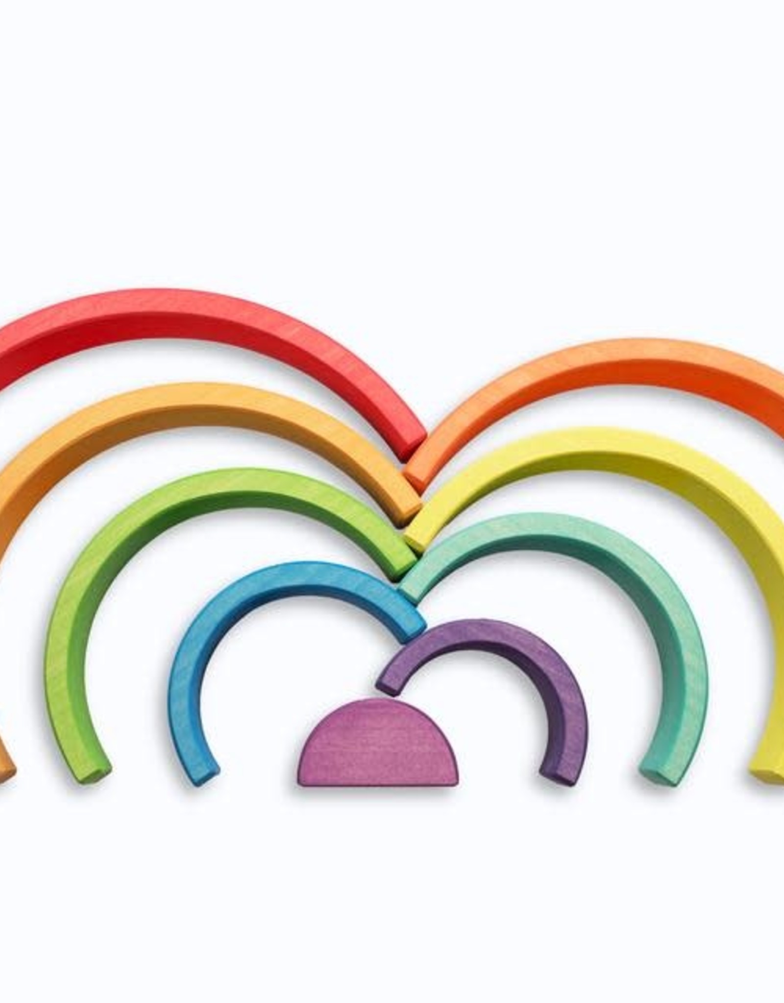 Ocamora 9 Piece Wooden Rainbow Stacker - Red