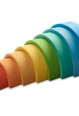 Ocamora 9 Piece Wooden Rainbow Stacker - Blue