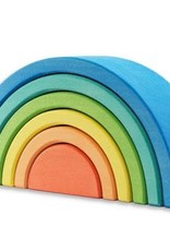 Ocamora 6 Piece Wooden Rainbow Stacker - Blue