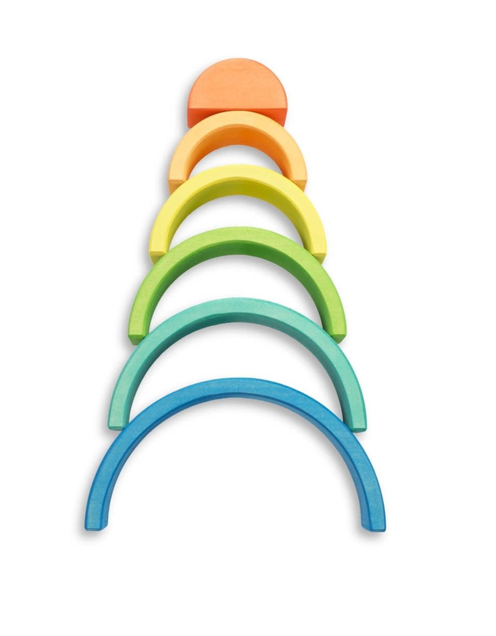 Ocamora 6 Piece Wooden Rainbow Stacker - Blue