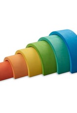 Ocamora 6 Piece Wooden Rainbow Stacker - Blue