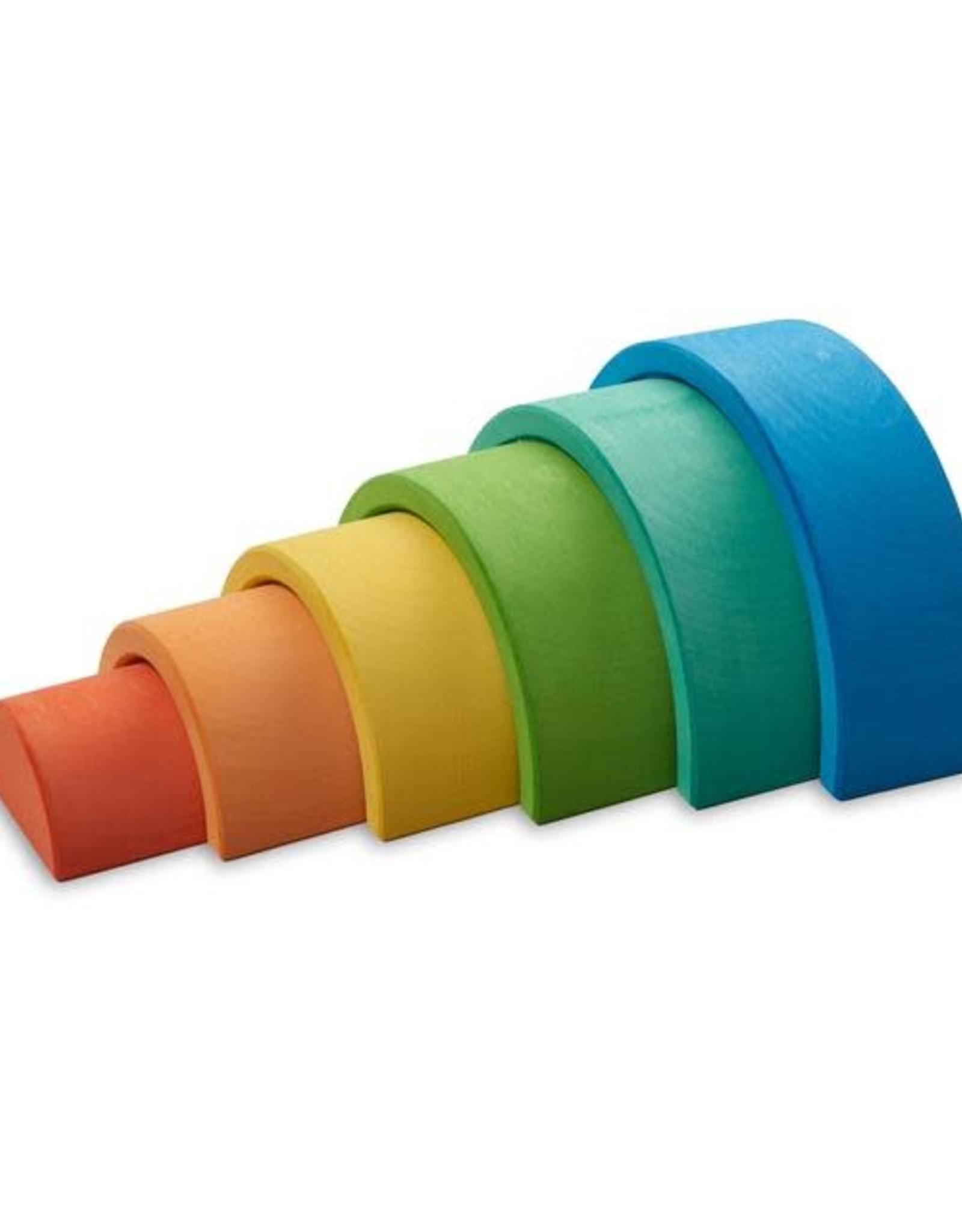 Ocamora 6 Piece Wooden Rainbow Stacker - Blue