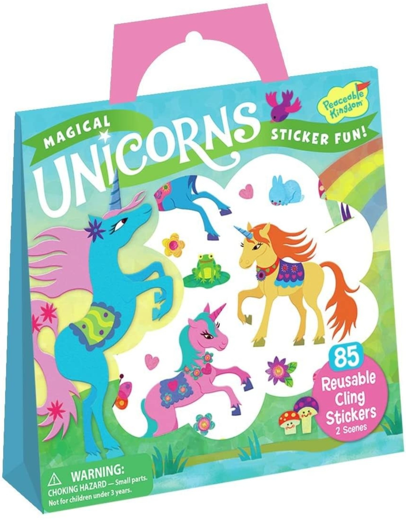 Peaceable Kingdom Reusable Sticker Tote - Magical Unicorns